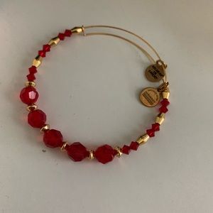 Alex and Ani Red and Gold bracelet